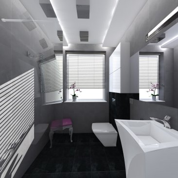 Bydgoszcz: łazienka w stylu glamour