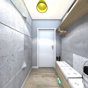 Mały przedpokój w skandynawskim stylu